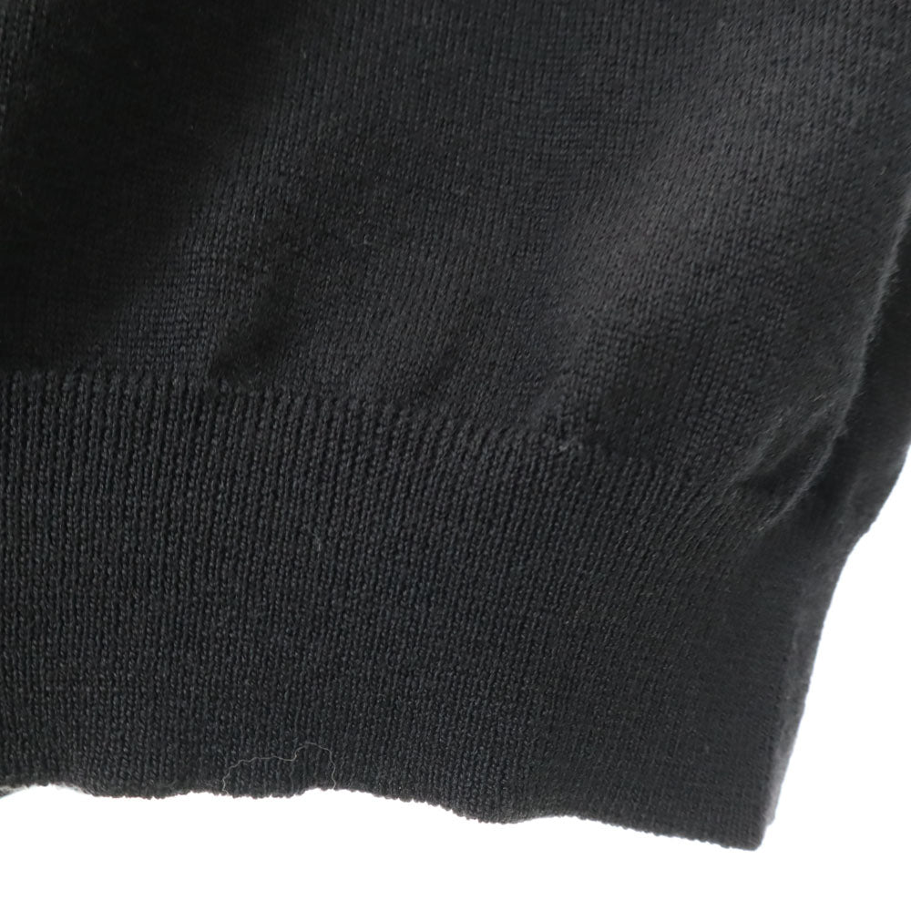 GUCCI グッチ イタリア製 長袖 Vネック セーター S ブラック メンズ