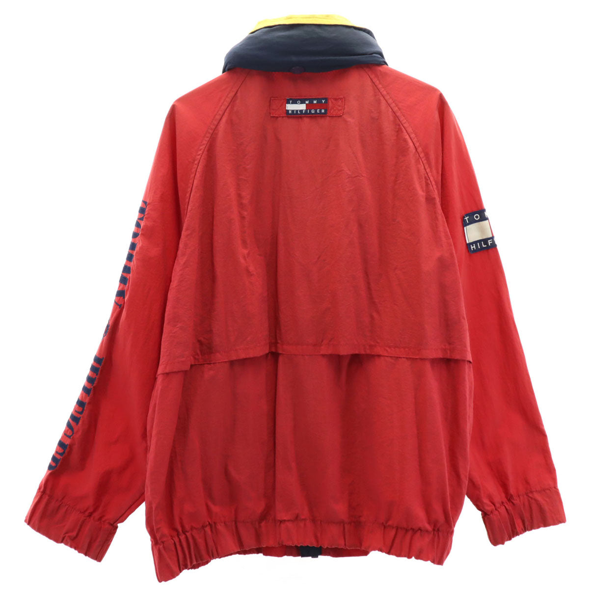 TOMMY HILFIGER トミーヒルフィガー 90s オールド フラッグタグ ナイロンジャケット S レッド メンズ