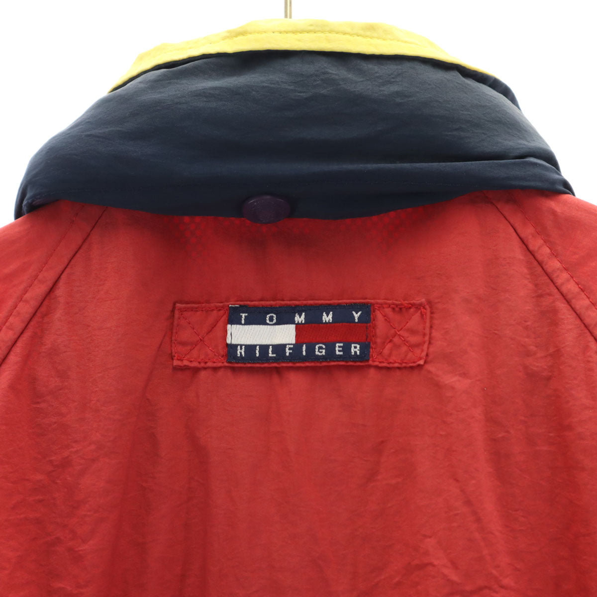 TOMMY HILFIGER トミーヒルフィガー 90s オールド フラッグタグ ナイロンジャケット S レッド メンズ
