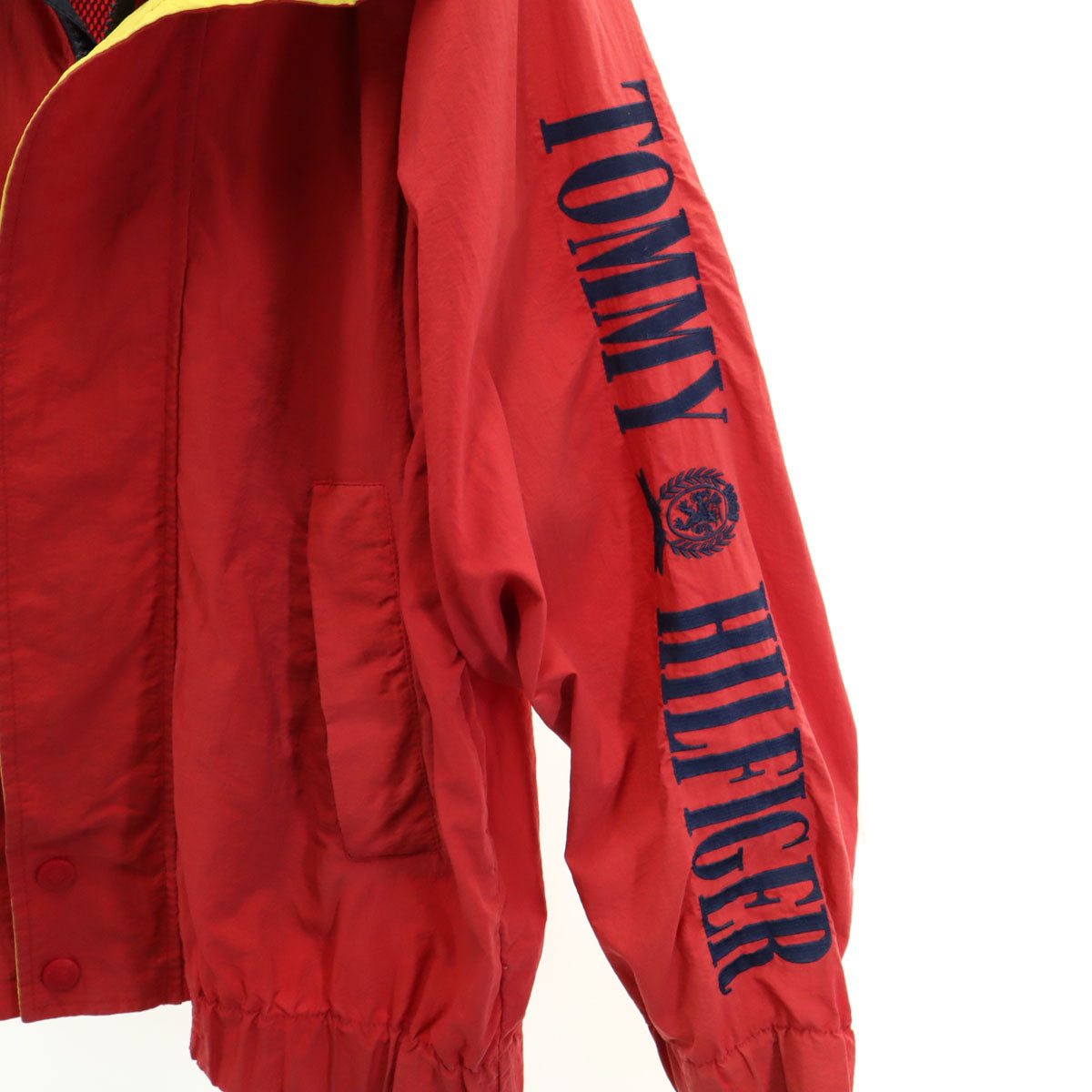 TOMMY HILFIGER トミーヒルフィガー 90s オールド フラッグタグ ナイロンジャケット S レッド メンズ