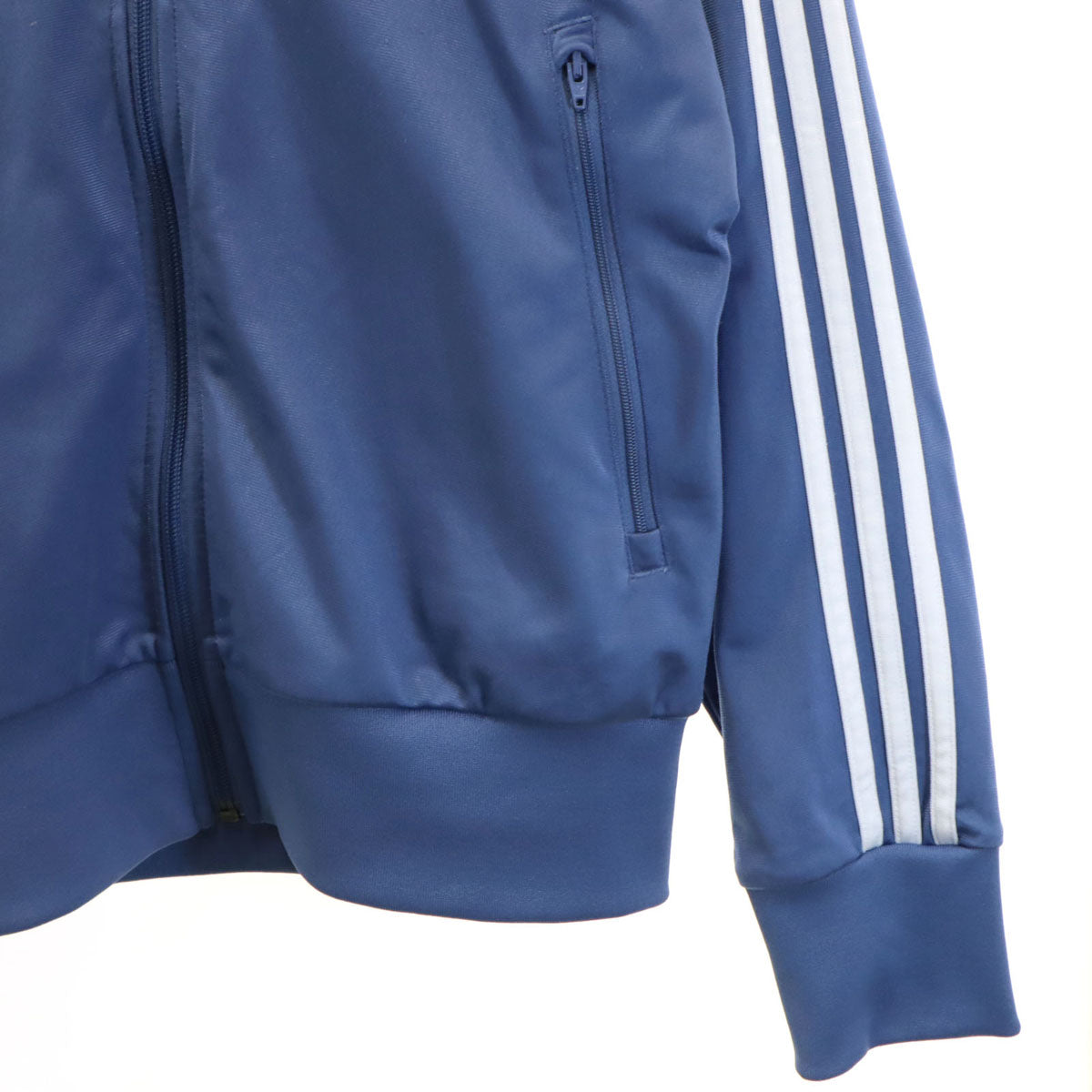 adidas アディダス トレフォイルロゴ トラックジャケット 上下 セットアップ L ブルー トレーニング ジャージ メンズ