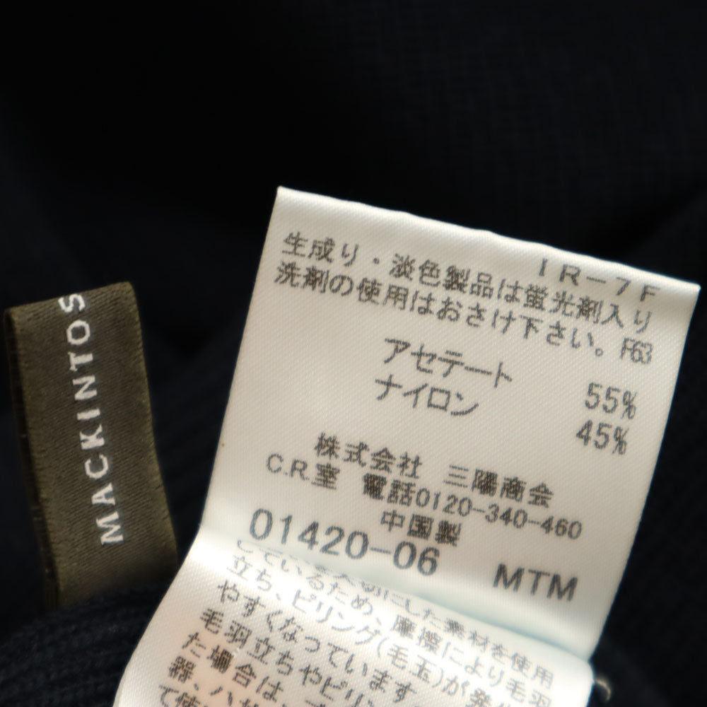MACKINTOSH LONDON マッキントッシュロンドン 長袖 タートルネック セーター 38 ネイビー 三陽商会 レディース