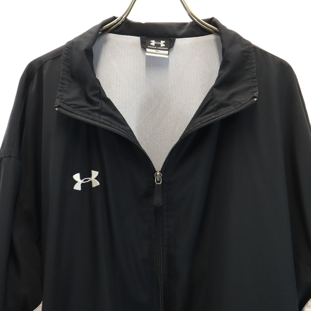 UNDER ARMOUR アンダーアーマー ウインドブレーカー 上下 セットアップ XL ブラック トレーニング ジャージ メンズ