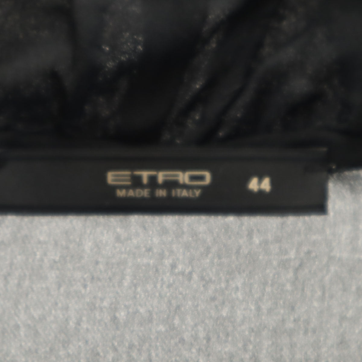 ETRO エトロ イタリア製 シルク 長袖 シアー フリル ブラウス 44 ブラック シャツ レディース