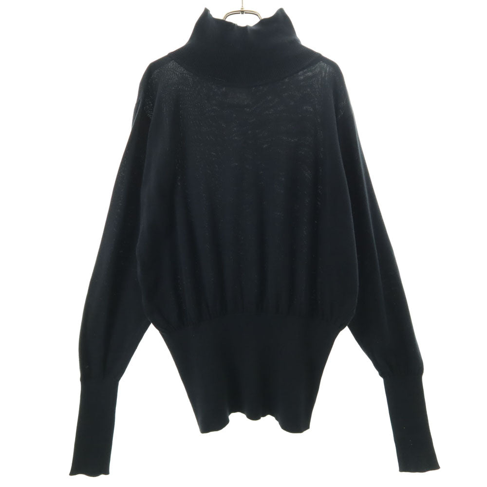 Yohji Yamamoto ヨウジヤマモト 80s 日本製 腹巻きリブ ヴィンテージ 長袖 モックネック カットソー ブラック メンズ