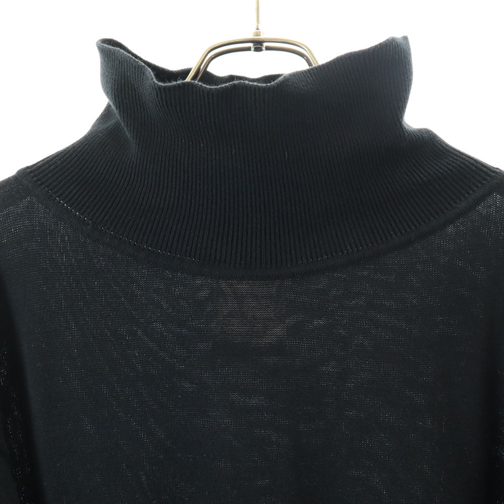 Yohji Yamamoto ヨウジヤマモト 80s 日本製 腹巻きリブ ヴィンテージ 長袖 モックネック カットソー ブラック メンズ