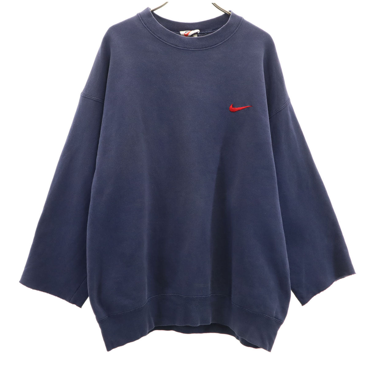 NIKE ナイキ 90s 00s オールド 白タグ 長袖 スウェット トレーナー XL ネイビー メンズ