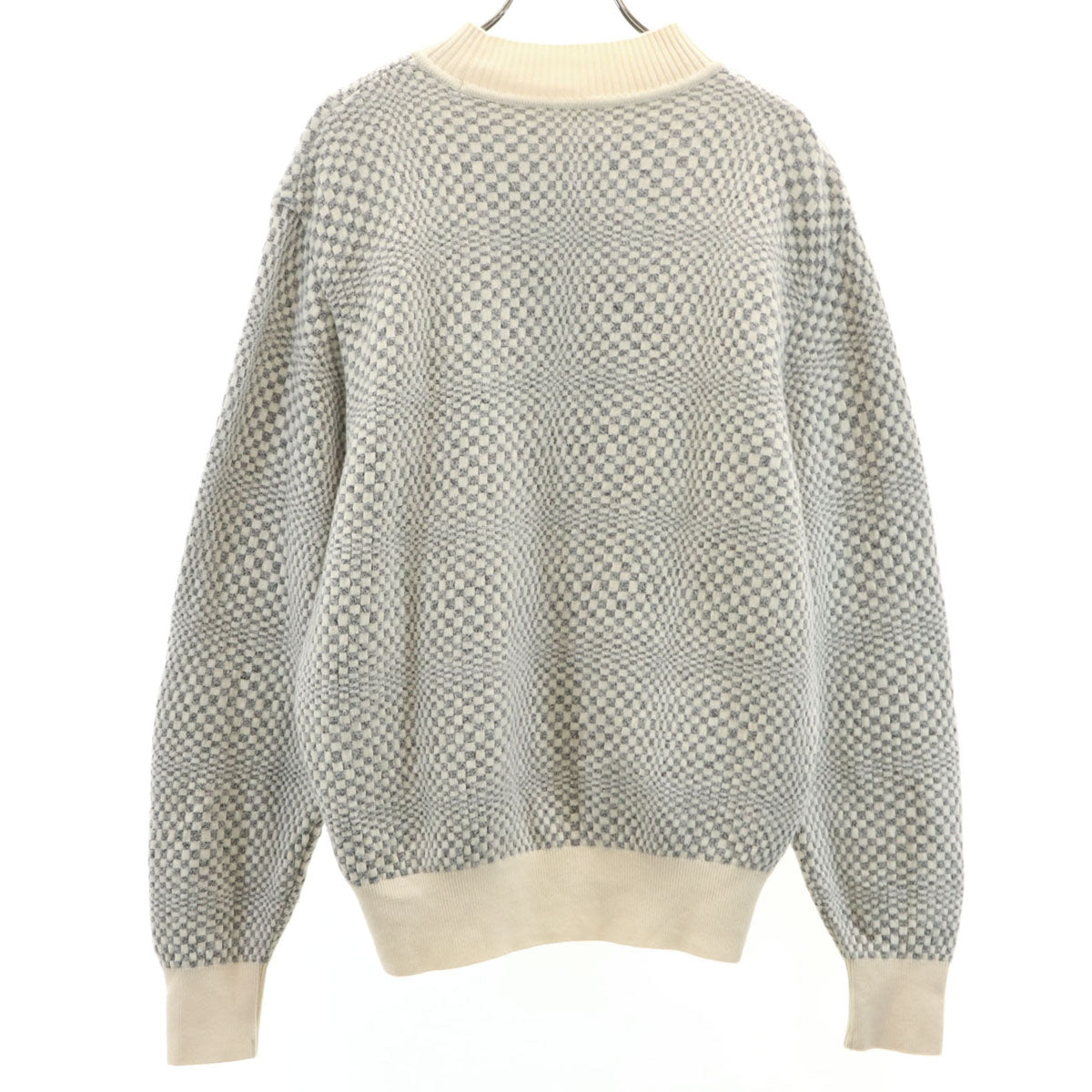 Christian Dior SPORTS クリスチャンディオールスポーツ 90s オールド 幾何学柄 長袖 セーター L アイボリー ニット レディース