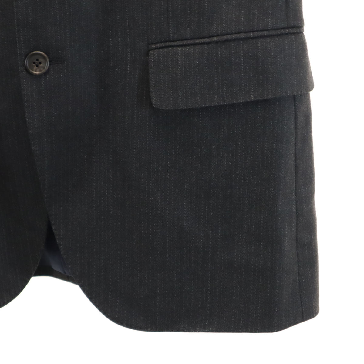 Paul Smith LONDON ポールスミスロンドン 日本製 チェルッティ生地 テーラードジャケット L チャコールグレー LANIFICIO F.LLI CERRUTI メンズ