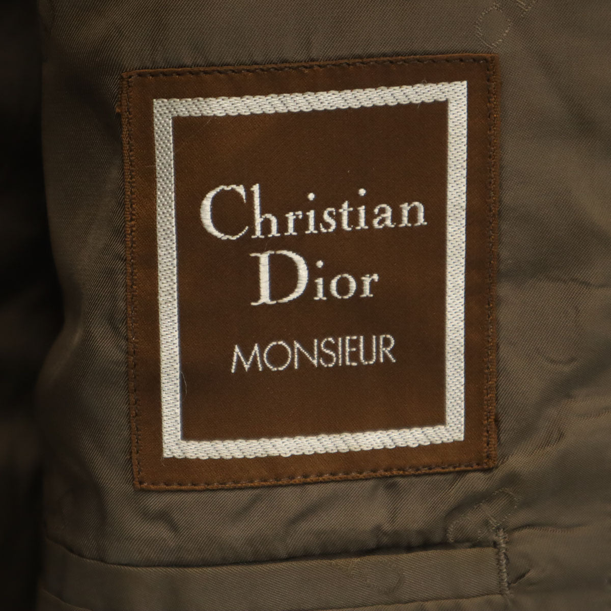 Christian Dior MONSIEUR クリスチャンディオール ムッシュ 90s オールド ツイード テーラードジャケット 100-94-170 ブラウン系 メンズ