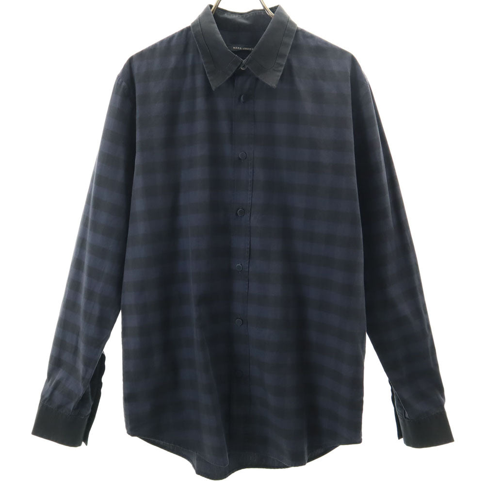 MARC JACOBS マークジェイコブス 2011年モデル イタリア製 長袖 ボタンダウンシャツ 46 ブルー メンズ