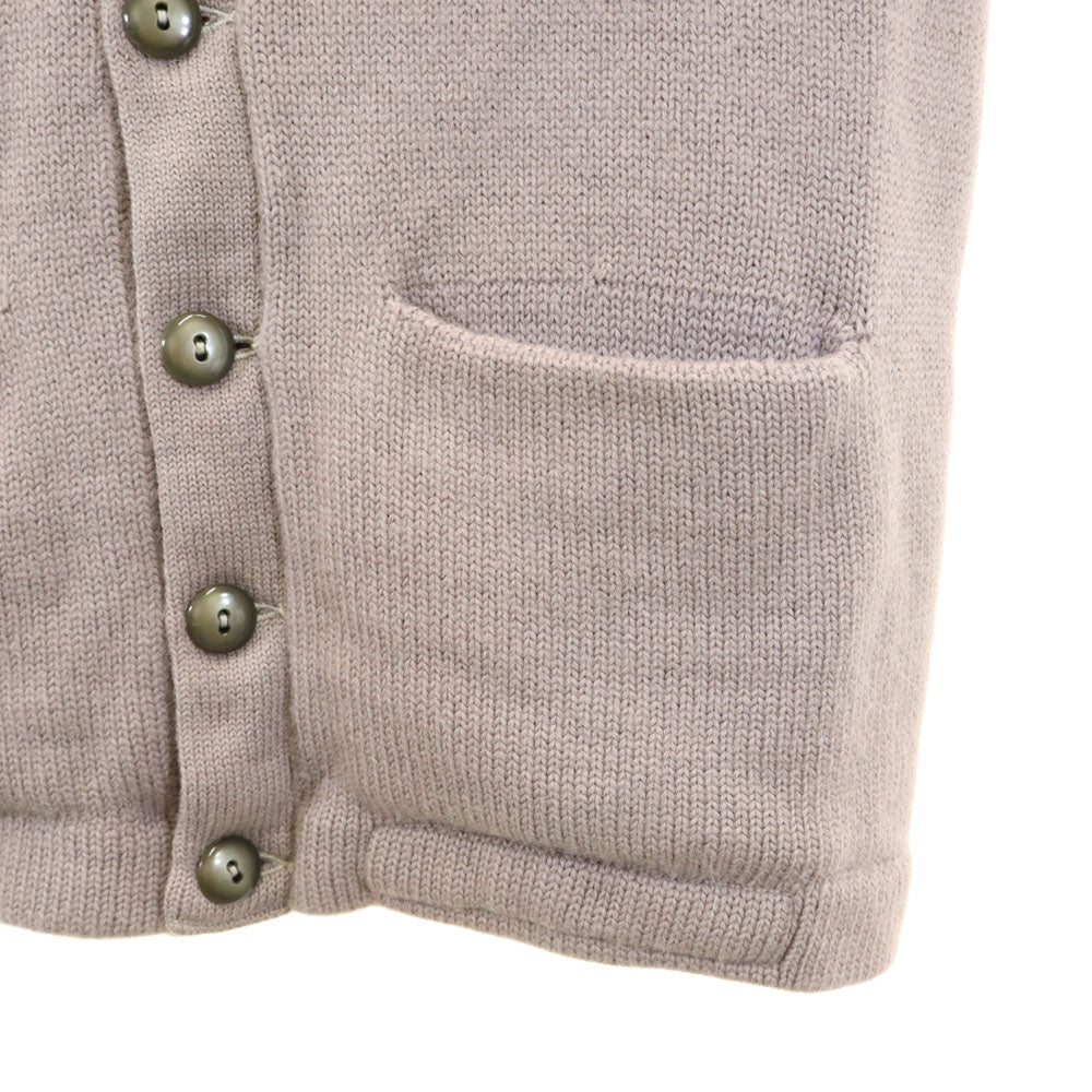 ROGAN ローガン 50s 60s ヴィンテージ ウールブレンド 長袖 レタード カーディガン グレー メンズ