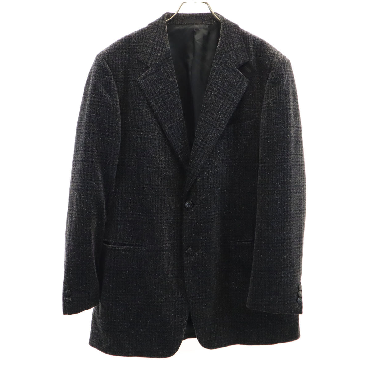 Burberrys バーバリーズ 90s 日本製 オールド チェック柄 テーラードジャケット BB7 チャコールグレー 三陽商会 メンズ