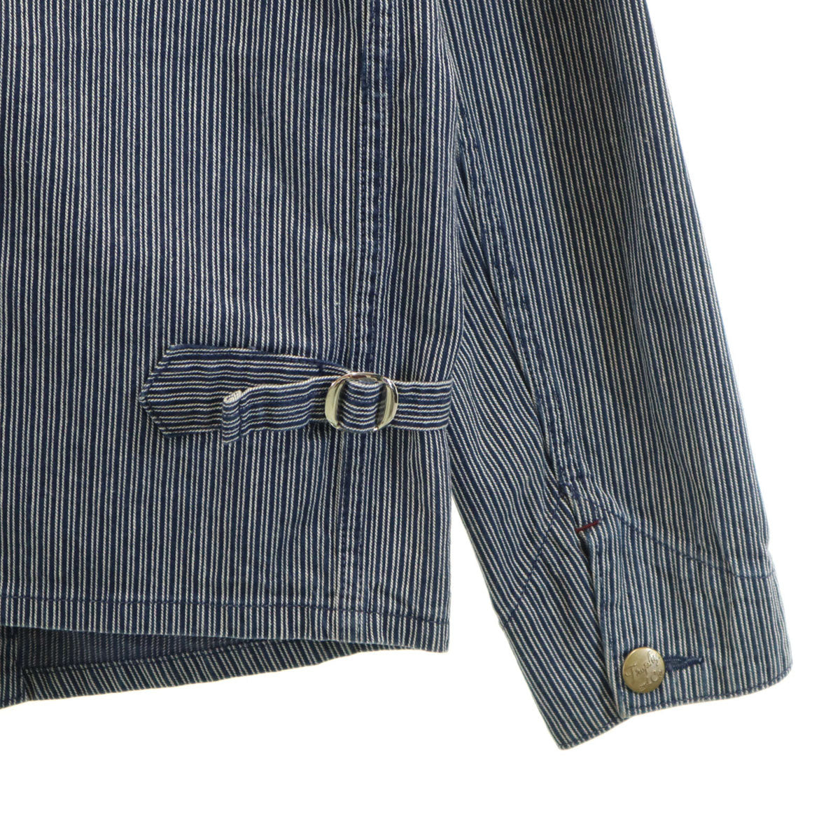 Trophy Clothing トロフィークロージング 日本製 ヒッコリーストライプ カバーオール 36 インディゴ メンズ