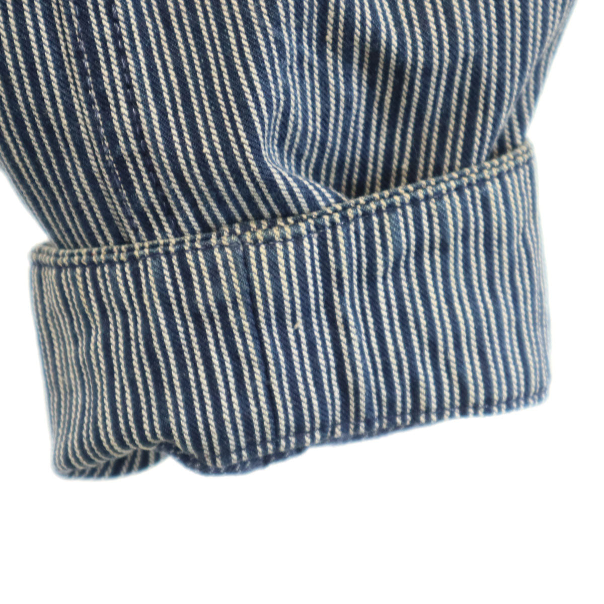 Trophy Clothing トロフィークロージング 日本製 ヒッコリーストライプ カバーオール 36 インディゴ メンズ