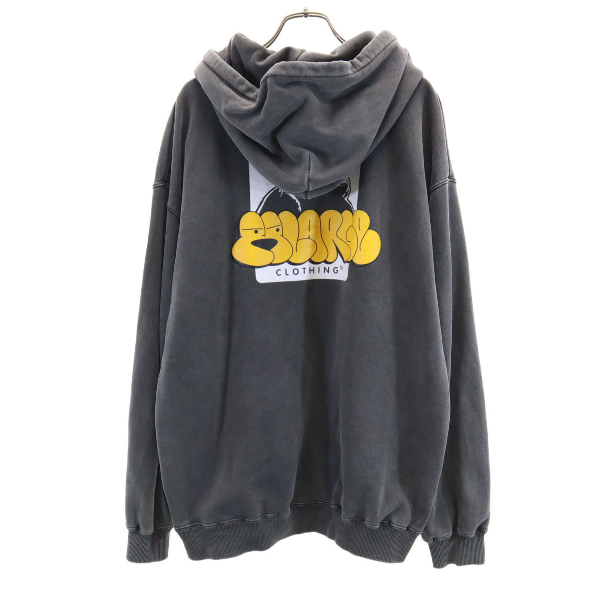 XLARGE エクストララージ 長袖 スウェットパーカー M グレー グラフィティ ピグメント プルオーバー メンズ