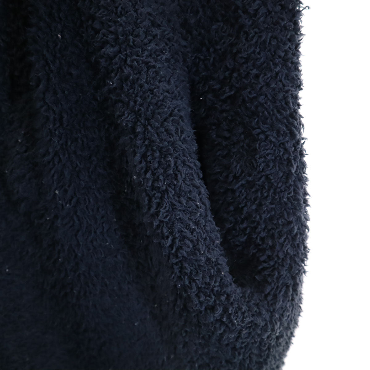 BAREFOOT DREAMS ベアフットドリームス 長袖 ふわモコ ジップパーカー S ネイビー ルームウェア ロンハーマン メンズ