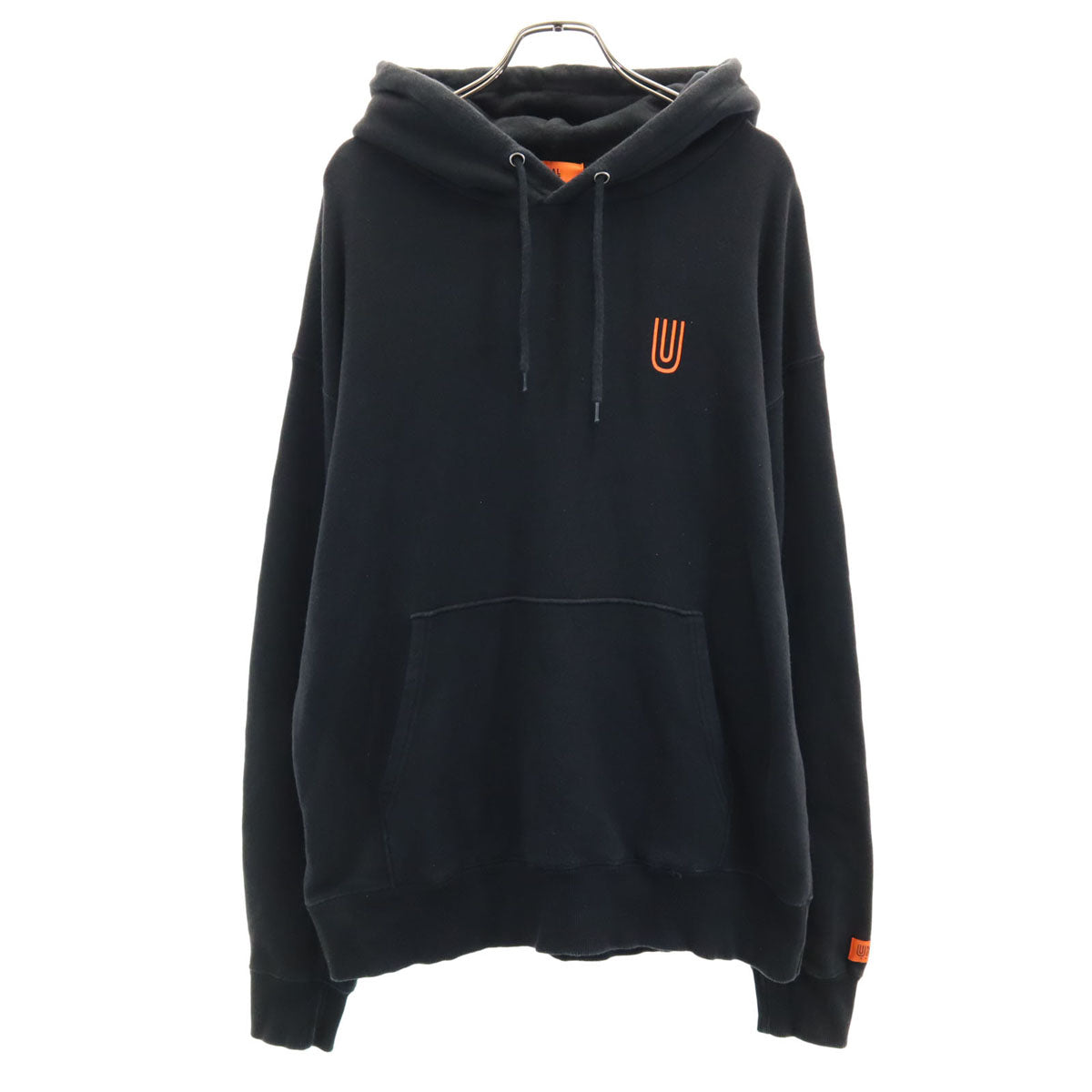 UNIVERSAL OVERALL ユニバーサルオーバーオール 長袖 スウェットパーカー L ブラック メンズ