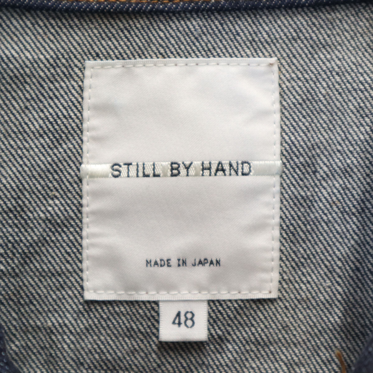 STILL BY HAND スティルバイハンド 日本製 デニムジャケット 48 インディゴ ジージャン メンズ