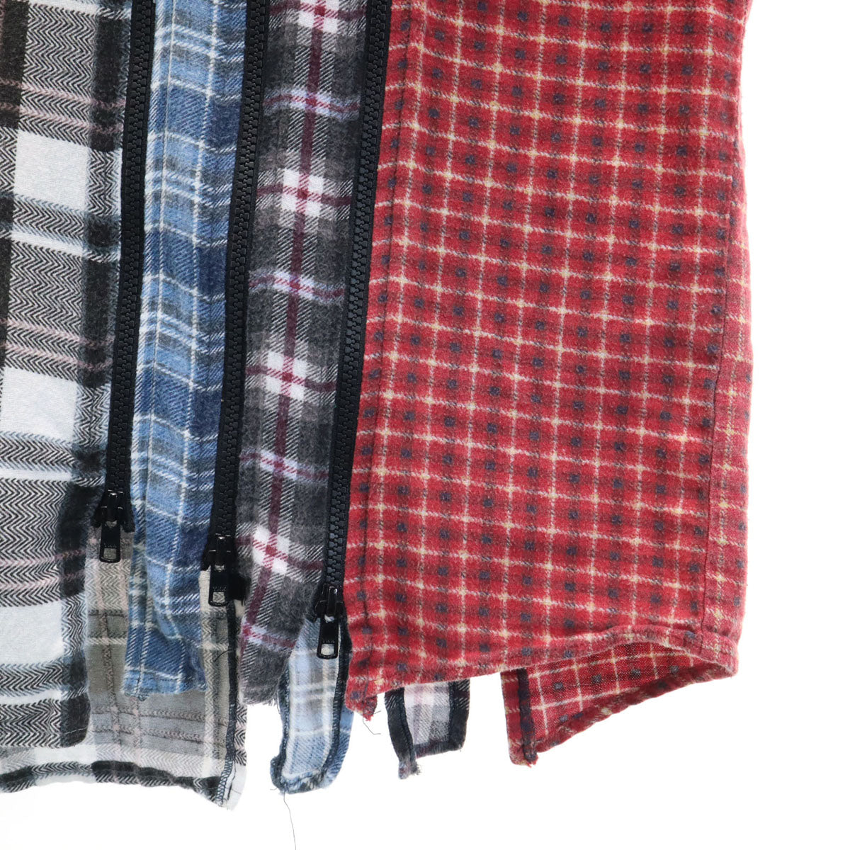 Rebuild by Needles リビルドバイニードルス 日本製 チェック柄 長袖 ドッキング ネルシャツ 再構築 メンズ