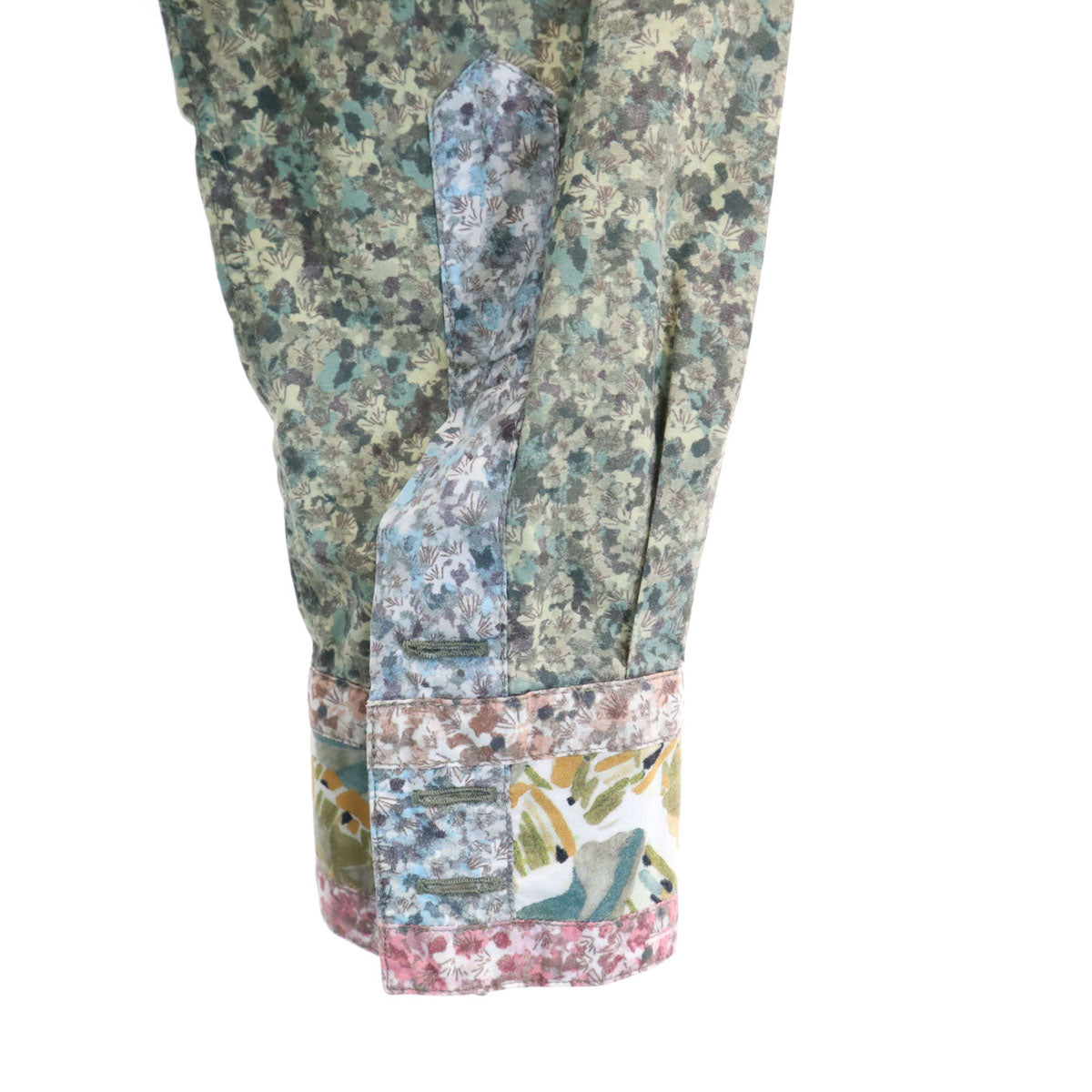 PAUL SMITH COLLECTION ポールスミスコレクション 日本製 長袖 シャツ M グリーン系 メンズ