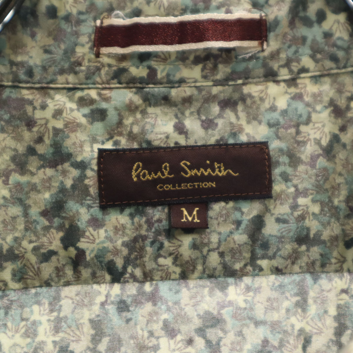 PAUL SMITH COLLECTION ポールスミスコレクション 日本製 長袖 シャツ M グリーン系 メンズ