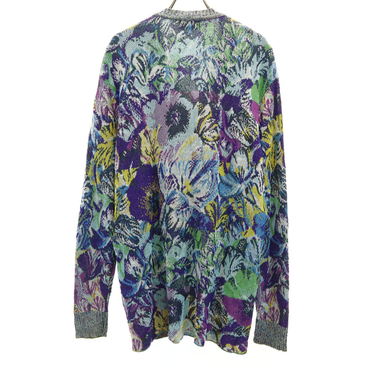 Missoni ミッソーニ 長袖 Vネック カーディガン 44 パープル系 レディース