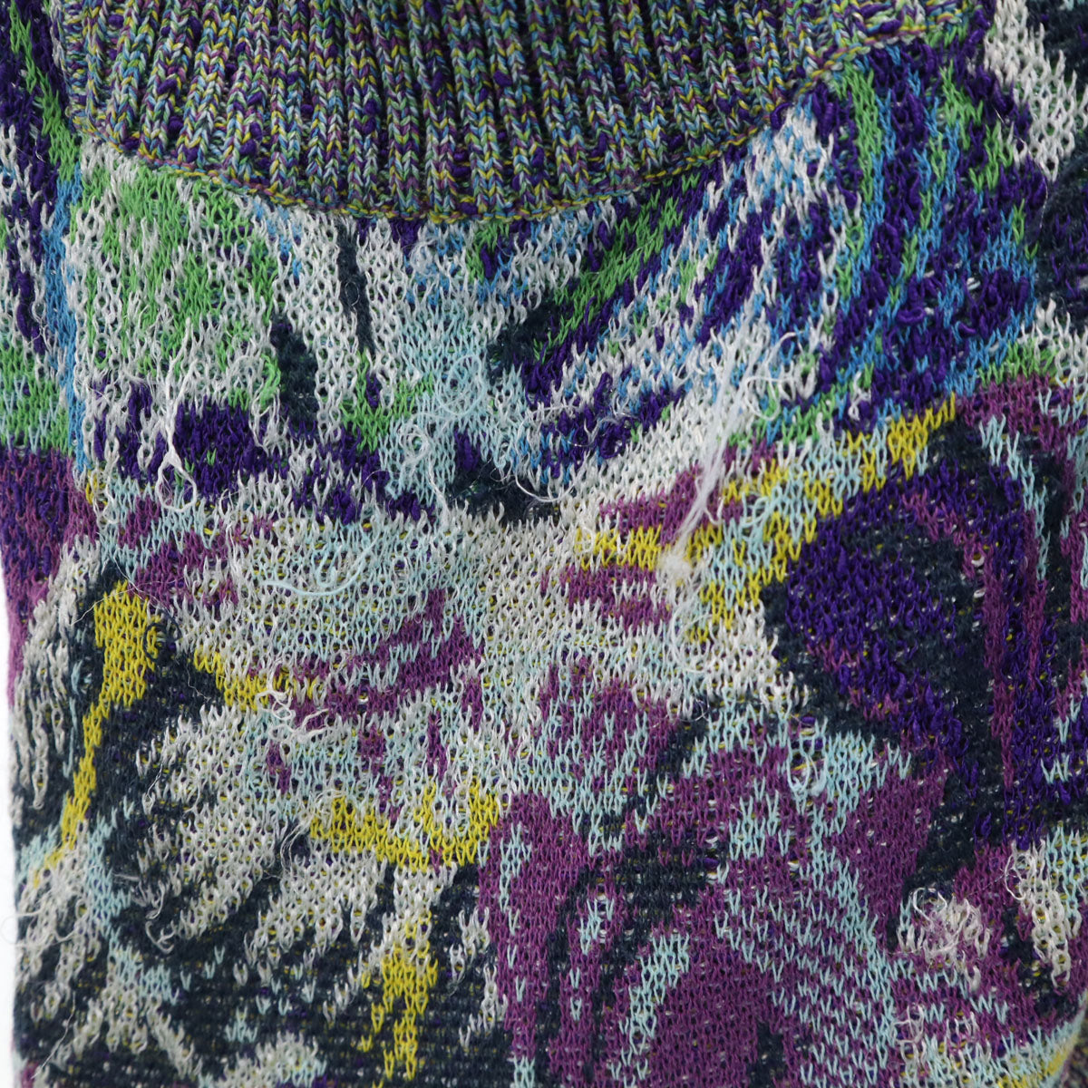 Missoni ミッソーニ 長袖 Vネック カーディガン 44 パープル系 レディース