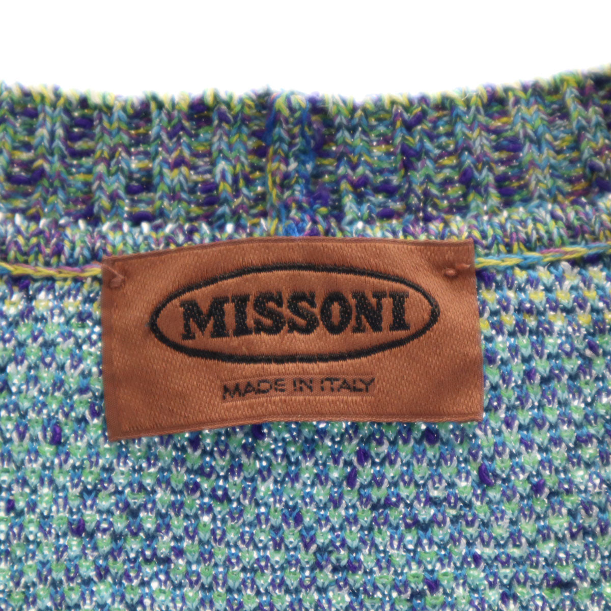 Missoni ミッソーニ 長袖 Vネック カーディガン 44 パープル系 レディース