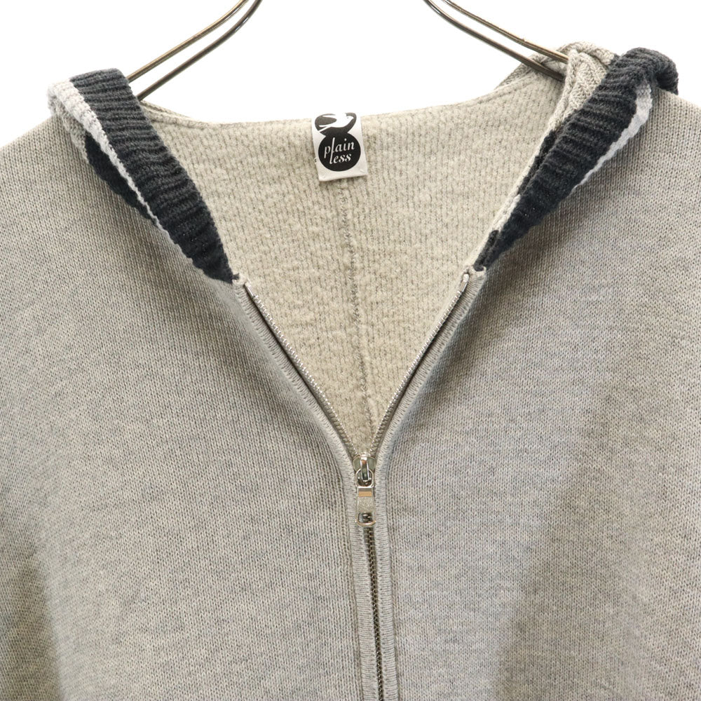 PLAIN PEOPLE プレインピープル ウールブレンド 長袖 ニット ポンチョ 9 グレー レディース