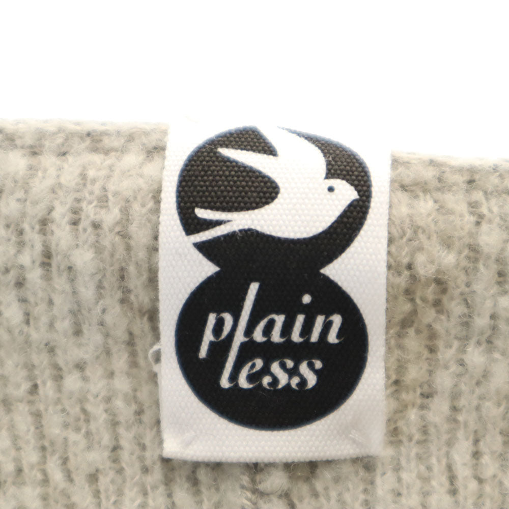 PLAIN PEOPLE プレインピープル ウールブレンド 長袖 ニット ポンチョ 9 グレー レディース