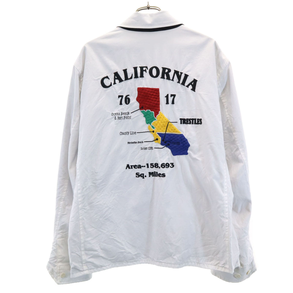 Ron Herman ロンハーマン リバーシブルr ジップジャケット L ホワイト メンズ