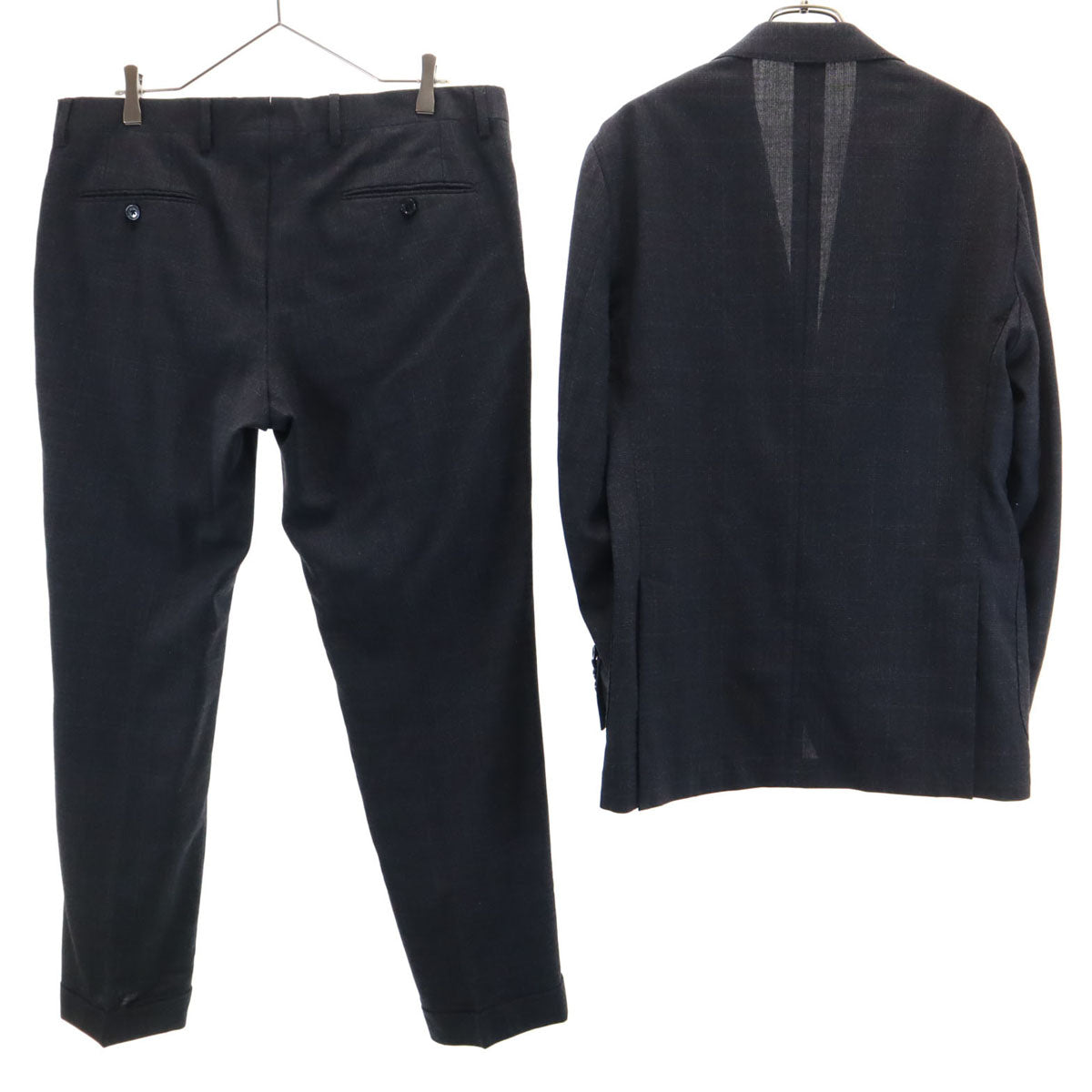 LARDINI ラルディーニ イタリア製 スーツ 上下 セットアップ 48 チャコールグレー メンズ