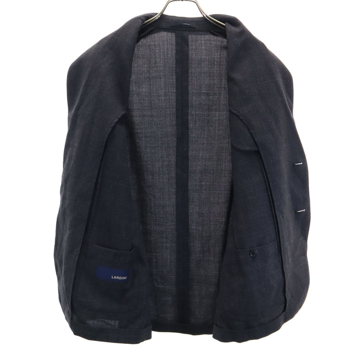 LARDINI ラルディーニ イタリア製 スーツ 上下 セットアップ 48 チャコールグレー メンズ