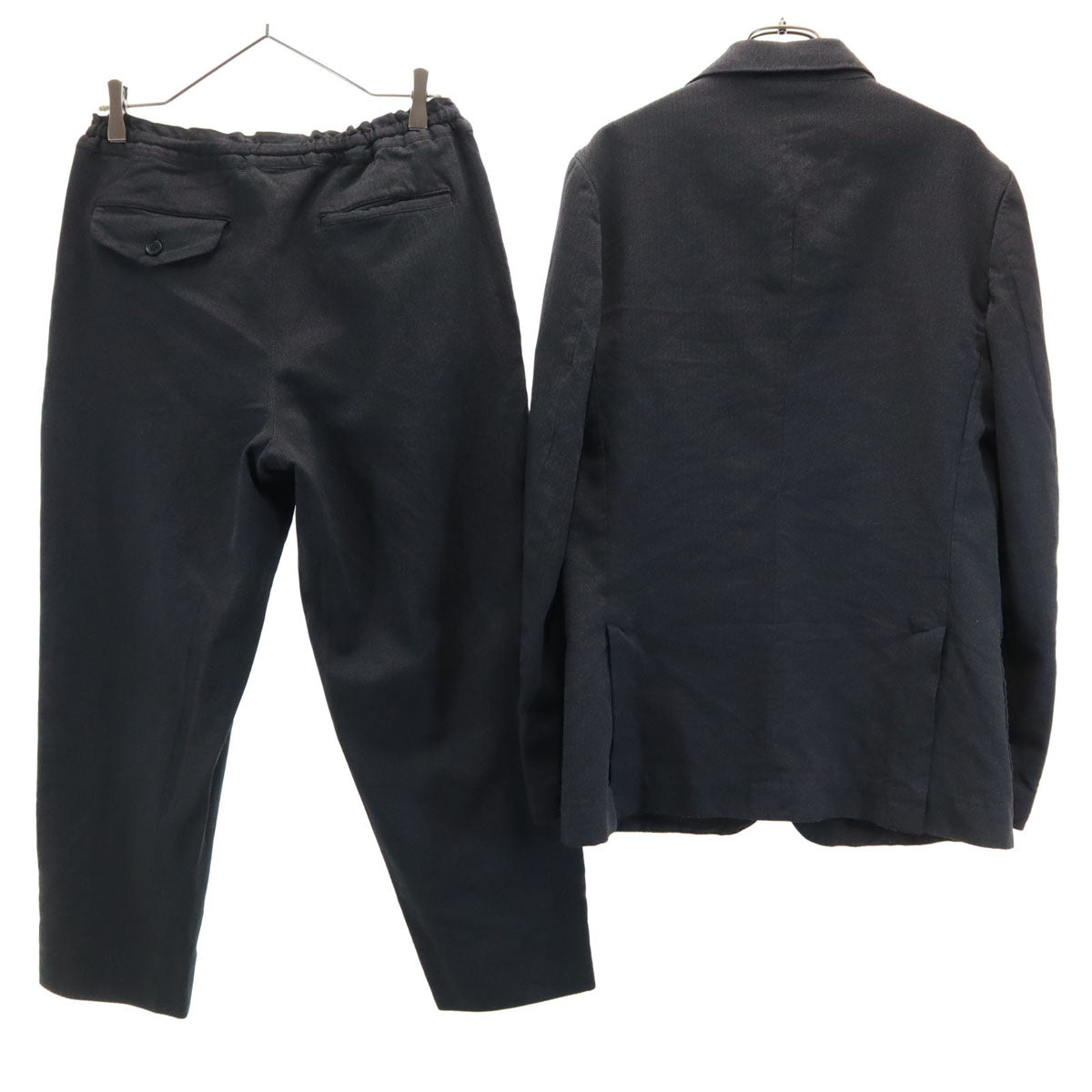 COMME des GARCONS HOMME DEUX コムデギャルソンオムドゥ 2016年 日本製 ストライプ柄 スーツ 上下 セットアップ S/XS チャコールグレー メンズ