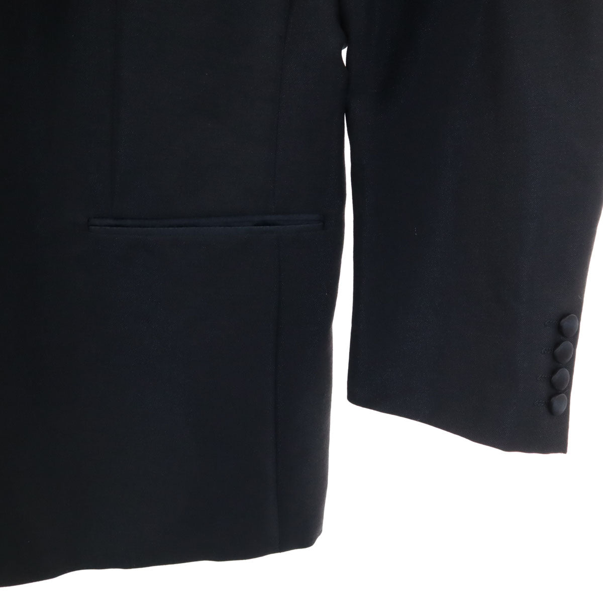 YVES SAINT LAURENT イヴサンローラン 90s 日本製 オールド タキシード スーツ 上下 セットアップ 100-90-180 ブラック メンズ