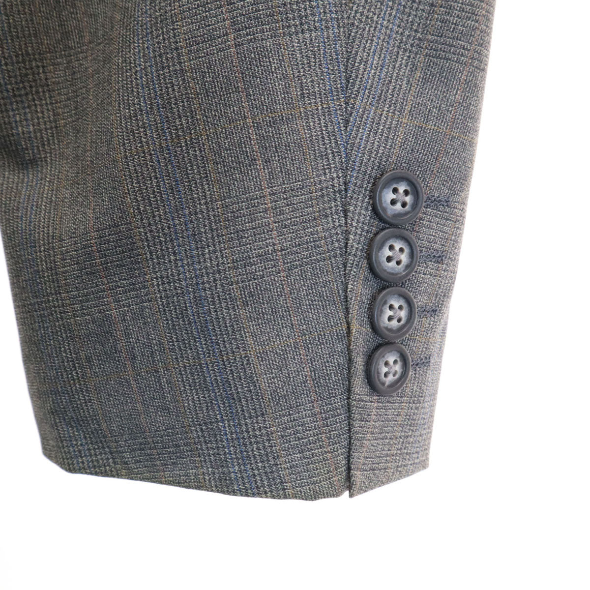 Burberrys バーバリーズ 90s 日本製 オールド チェック柄 スーツ 上下 セットアップ AB5 グレー 三陽商会 メンズ