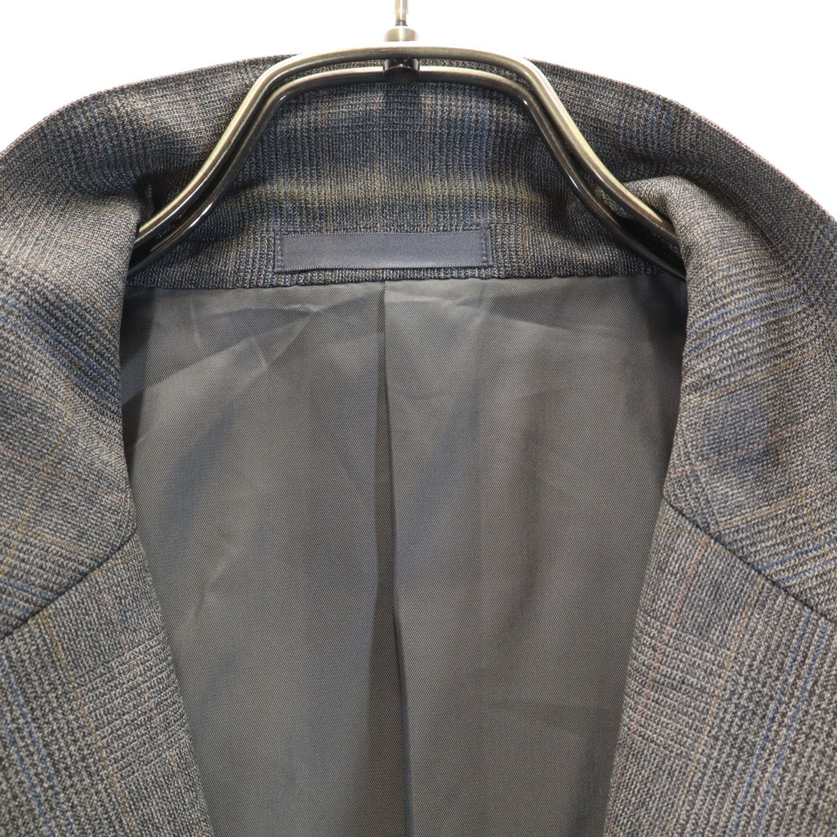 Burberrys バーバリーズ 90s 日本製 オールド チェック柄 スーツ 上下 セットアップ AB5 グレー 三陽商会 メンズ