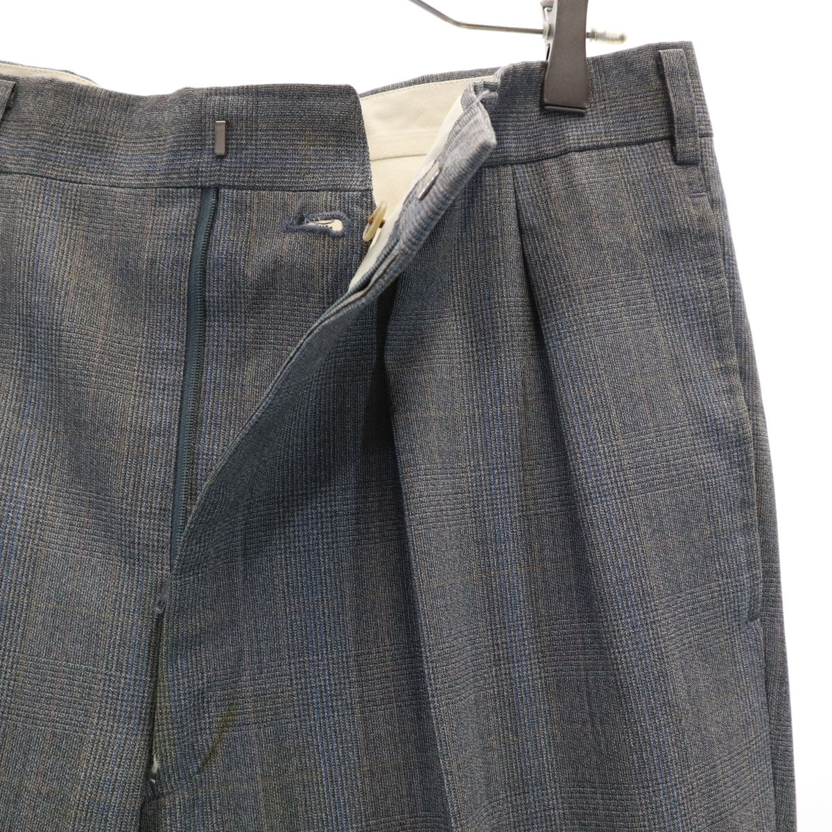 Burberrys バーバリーズ 90s 日本製 オールド チェック柄 スーツ 上下 セットアップ AB5 グレー 三陽商会 メンズ