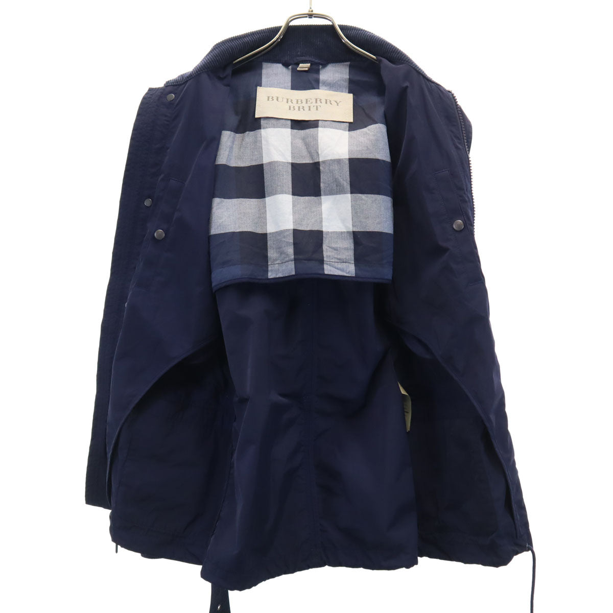 BURBERRY BRIT バーバリーブリット ジャケット S ネイビー エルボーパッチ メンズ