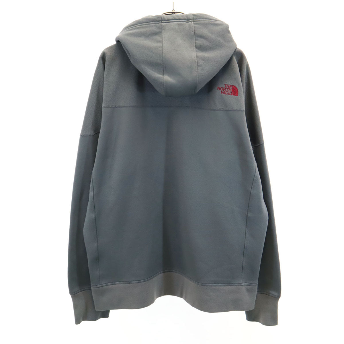 THE NORTH FACE ノースフェイス 長袖 ジップパーカー XL グレー AT40754 アウトドア 裏起毛 メンズ