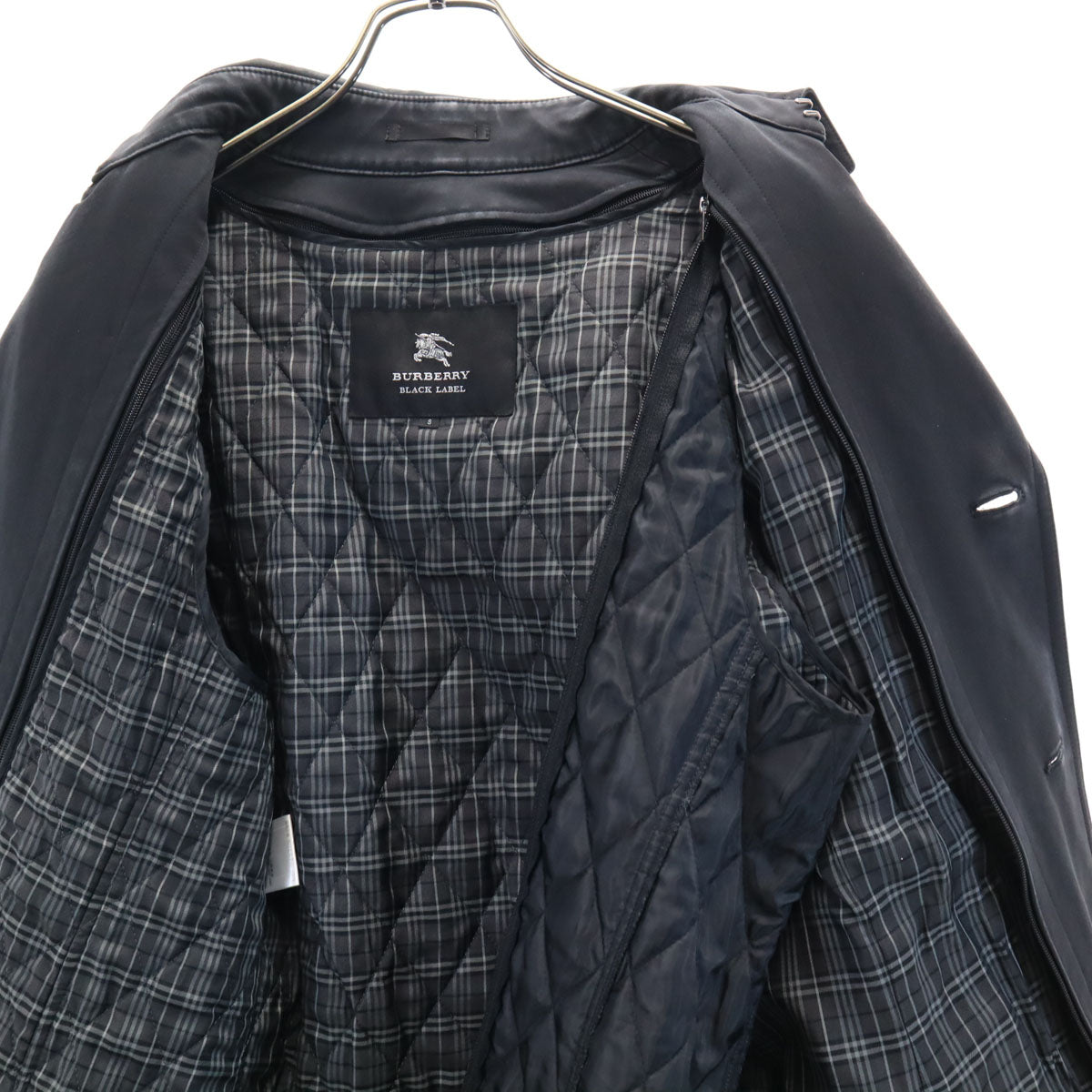 BURBERRY BLACK LABEL バーバリーブラックレーベル ライナー付 ジャケット S 黒 三陽商会 メンズ