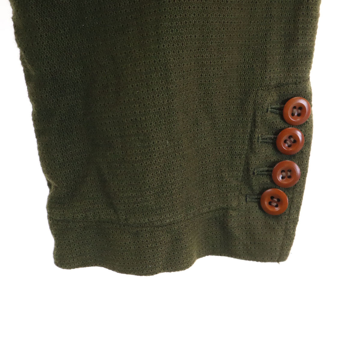 Paul Smith ポールスミス 日本製 リネンブレンド テーラードジャケット M カーキ エルボーパッチ メンズ