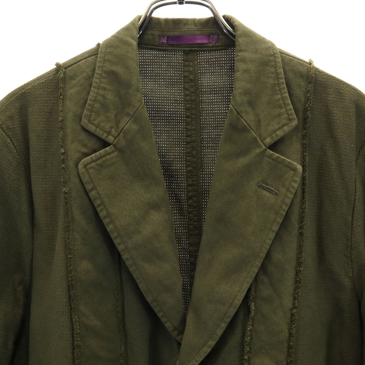 Paul Smith ポールスミス 日本製 リネンブレンド テーラードジャケット M カーキ エルボーパッチ メンズ