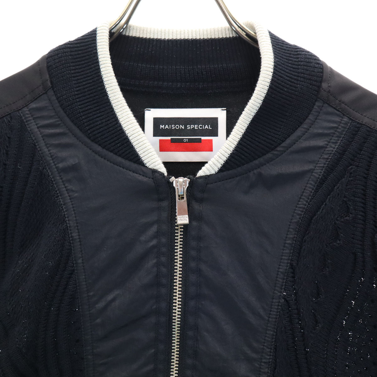 MAISON SPECIAL メゾンスペシャル 日本製 マルチコンビプライムオーバースーベニア ジャケット 1 黒 メンズ
