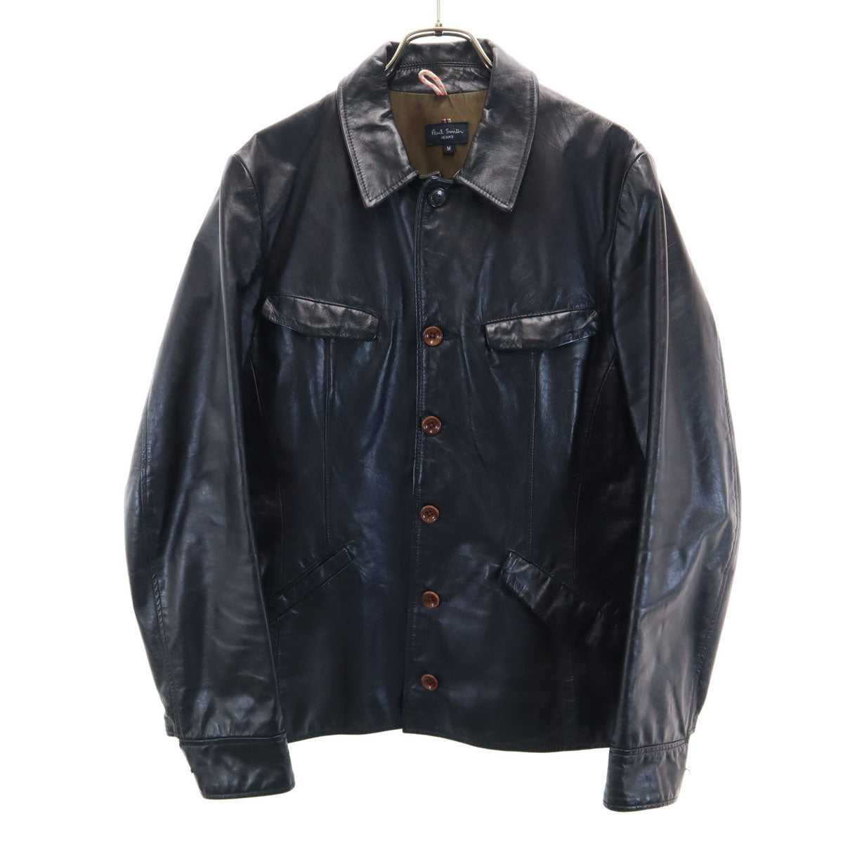 Paul Smith JEANS ポールスミスジーンズ レザージャケット M 黒 メンズ