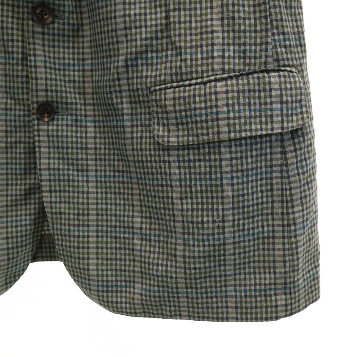 Burberrys バーバリーズ 90s シルクブレンド オールド チェック柄 テーラードジャケット BE5 グレー メンズ