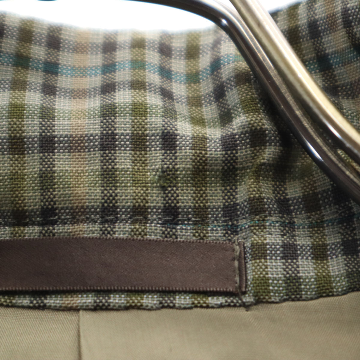 Burberrys バーバリーズ 90s シルクブレンド オールド チェック柄 テーラードジャケット BE5 グレー メンズ