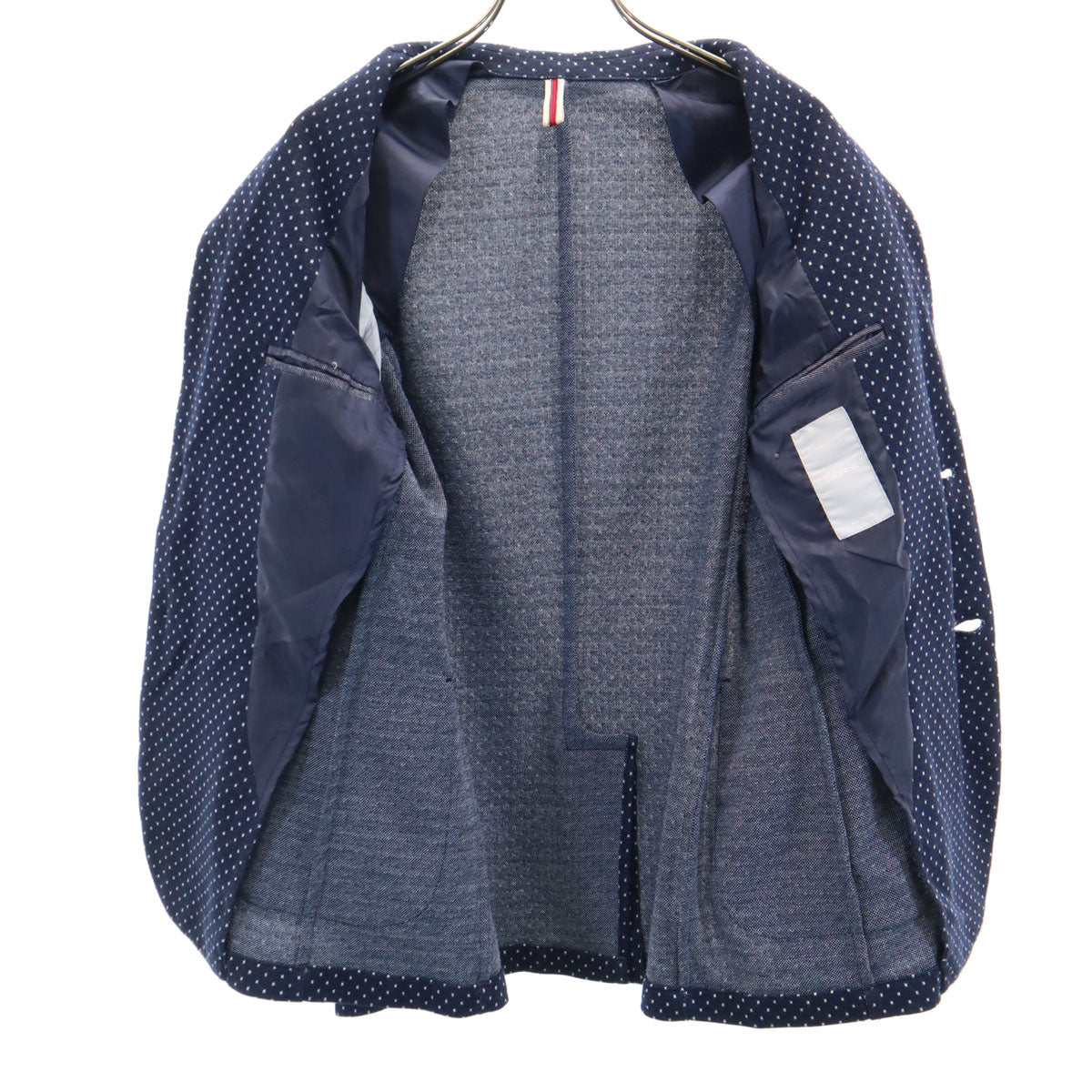 SSEINSE センス イタリア製 総柄 テーラードジャケット 44 ネイビー アンコン メンズ