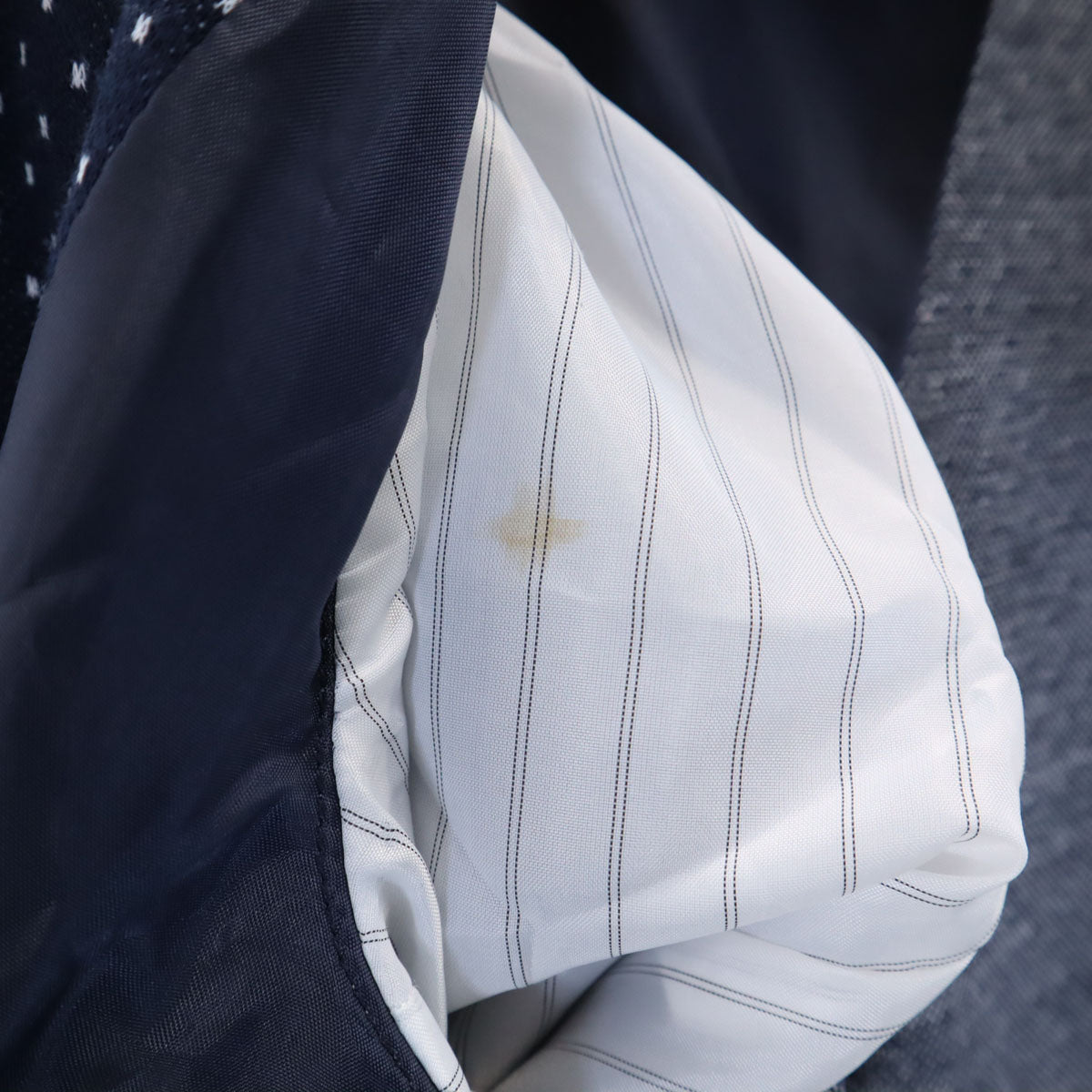 SSEINSE センス イタリア製 総柄 テーラードジャケット 44 ネイビー アンコン メンズ